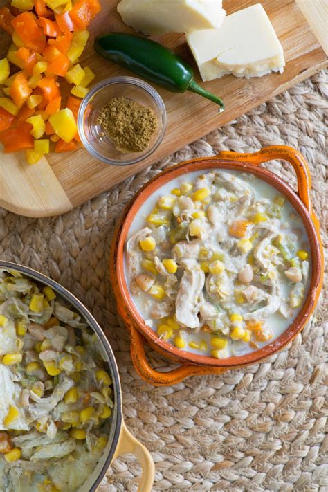 This white chicken chili is loaded up with chunks of juicy chicken and has a smooth mild flavor with just a hint of heat. White Chicken Chili with Aged Cheddar Cheese - Recipe Girl
