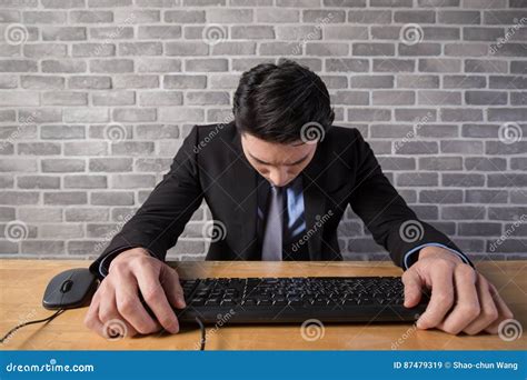 Business Man Feel Depressed Stock Image Image Of Overwork Boss 87479319