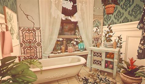 This Bathroom Is So Whimsical Sims House Sims House Design Sims 4