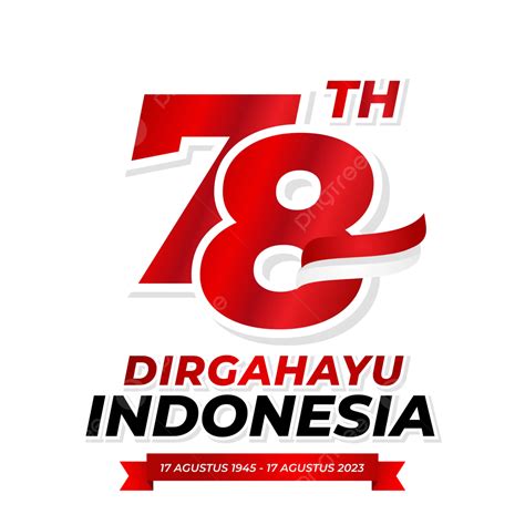 Gambar Logo Rasmi Hut Ri 78 Pada Hari Kemerdekaan Indonesia 2023 Vektor