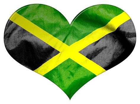 Jamaica Flag Love Heart By Markuk97 Redbubble