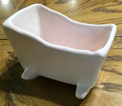 Vintage Genuine Haeger Pottery Pink Cradle Planter For Baby Etsy