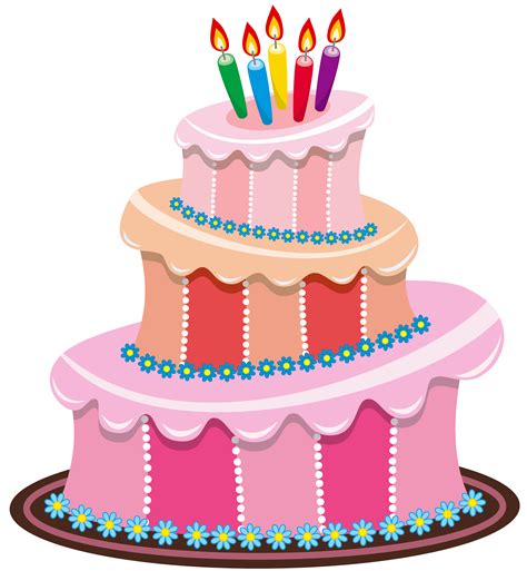 Gambar Free Birthday Cake Images Download Clip Art Pink Png Clipart Di