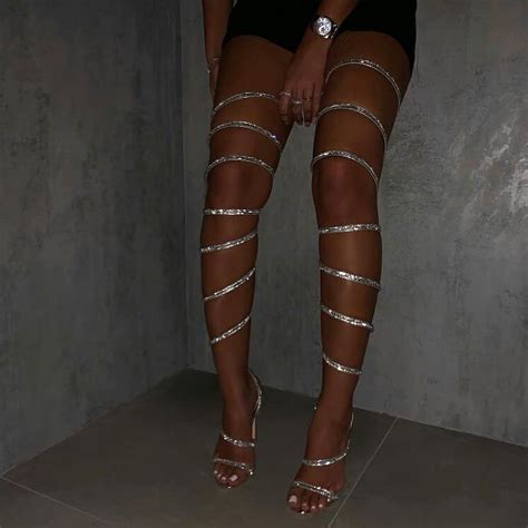 Over The Knee Gladiator Heels Knee Sandals Thigh High Sandals Gladiator High Heels