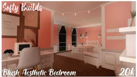 Blush Pink Aesthetic Bedroom Bloxburg Build Roblox So