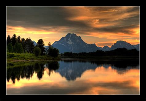 Sunset At Oxbow Bend Grand Teton National Park Oxbow Bend Flickr