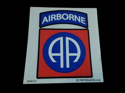 Us Army 82nd Airborne Window Decal Bumper Sticker Clear Vinyl Decal