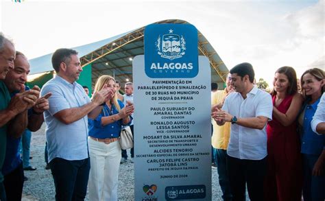 Governador Inaugura Obra Do Minha Cidade Linda Em Jequi Da Praia