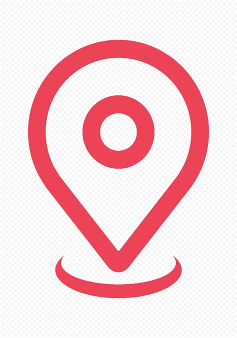 Hd Address Location Map Flat Red Icon Symbol Transparent Png Citypng