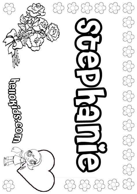 Thousands pictures for downloading and printing! Stephanie coloring pages - Hellokids.com