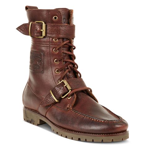 Ralph Lauren Radbourne High Lace Up Boots In Brown For Men Lyst
