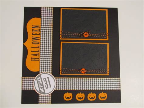 Creative Cricut Designs And More Halloween Scrapbook Layout