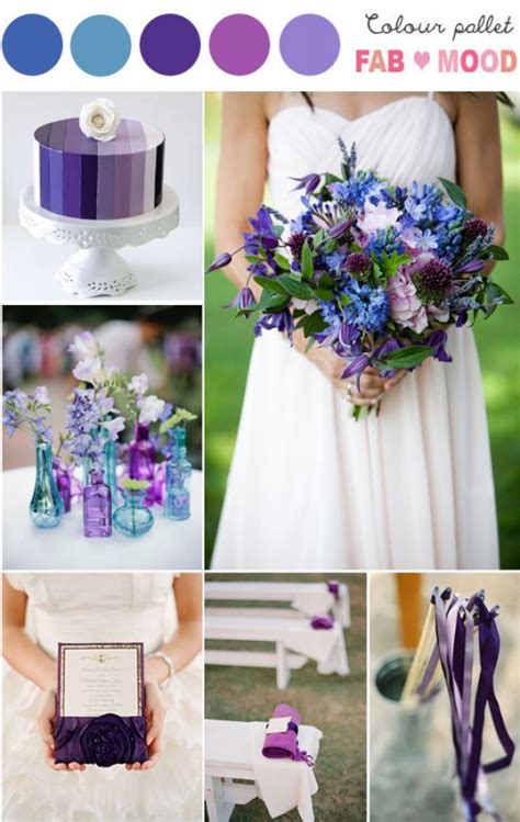 Purple Blue Wedding Colors Purple Blue Wedding Theme