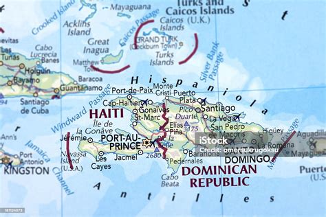 Haiti And Dominican Republic Stock Photo Download Image Now Map
