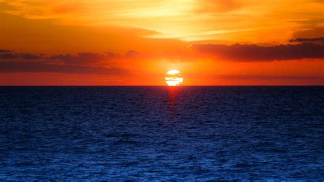 4k Wallpaper Ocean Sunset
