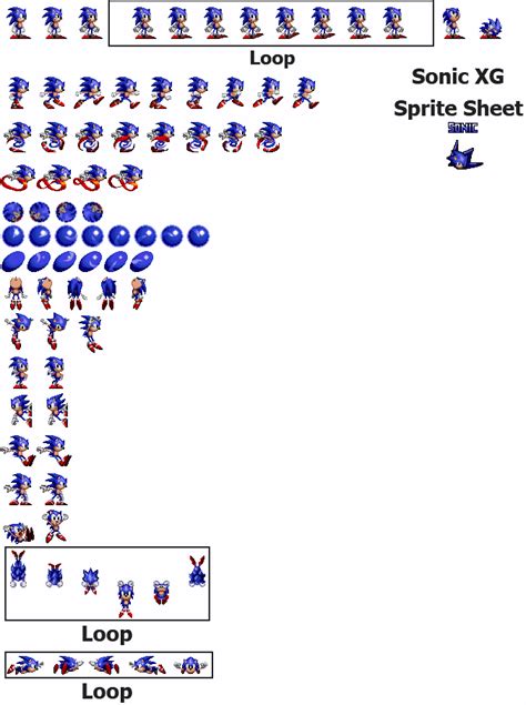 Sonic Xg Sprite Sheet By Redactedaccount On Deviantart