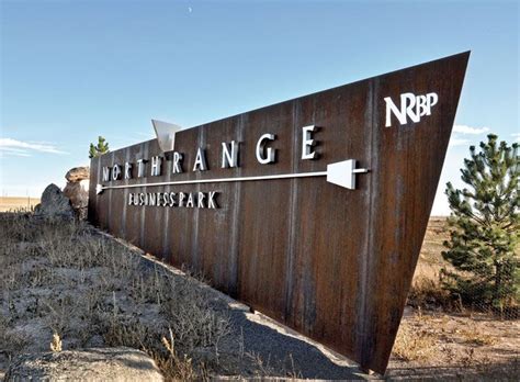 Custom Signs Monument Sign Steel Sign Wyoming North Range Business
