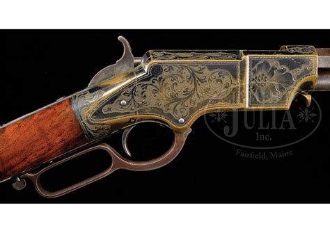 Scarce Engraved Henry Model 1860 Lever Action Rifle