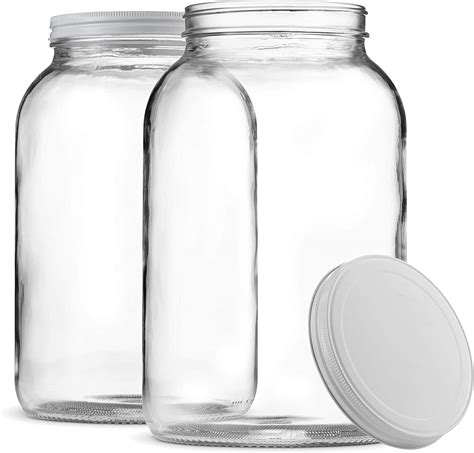 Paksh Novelty 1 Gallon Glass Jar Wide Mouth With Airtight