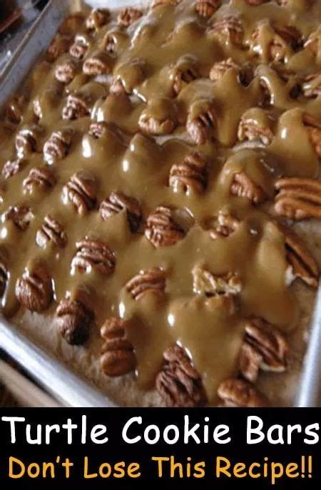 Turtle Cookie Bars Desserts Turtle Cookie Bars Cookie Bar Recipes