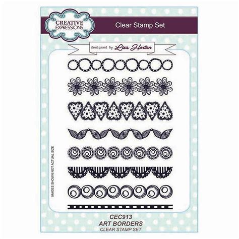 Creative Expressions Art Borders A5 Clear Stamp Set Oriental Trading