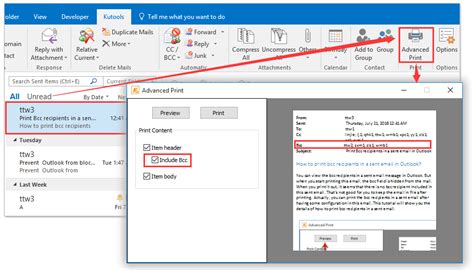 How To Print An Email Without Its Recipients In Outlook