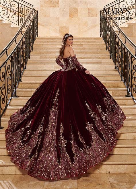quinceanera couture dresses style mq  burgundygold navy