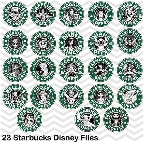 Starbucks Disney Svg Starbucks Disney Princess Svg Starbucks Logo Svg