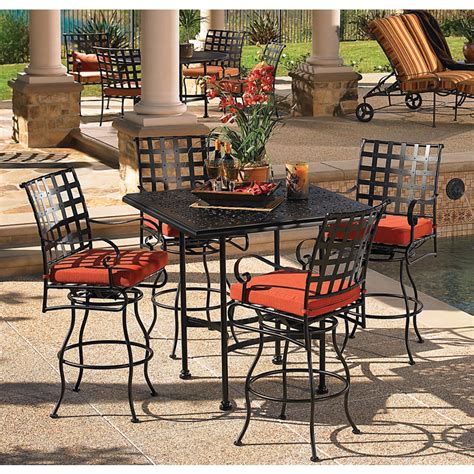 Wrought Iron Patio Furniture Bar Height — Npnurseries Home Design From