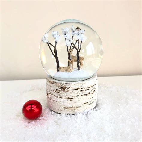 Musical Reindeer Snow Globe By Pink Pineapple Home And Ts