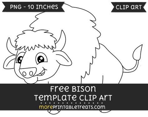 Free Bison Template Clipart Clip Art Free Clip Art Templates