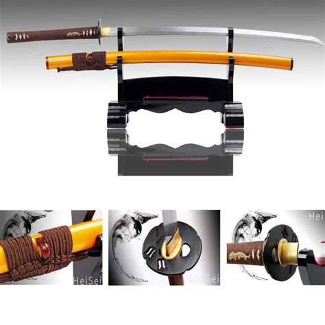 Handforged Japanese Sword Samurai Tanto Folded Steel Blade Naginata