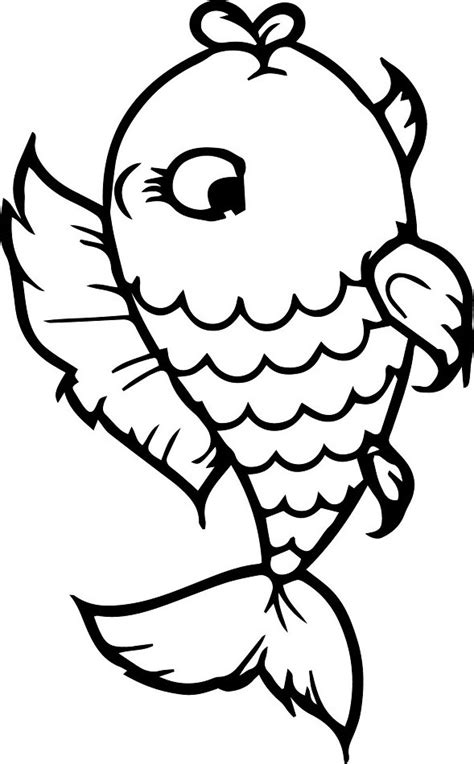 Cute Fish Coloring Page Free Printable Coloring Pages For Kids