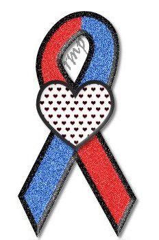 Maybe you would like to learn more about one of these? Blue & Red awareness ribbon for CHD. | Chd awareness ...