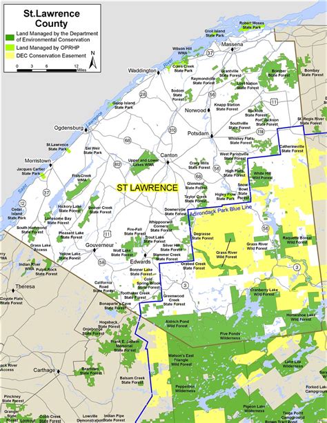 St Lawrence County Map Nys Dept Of Environmental Conservation
