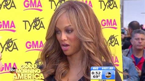 Tyra Banks Visits Talk Show To Announce New Cosmetics Line Tyra Beauty