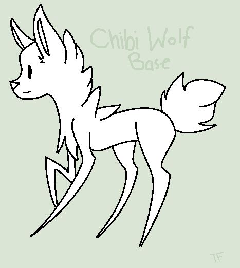 Chibi Wolf Base By Thetessinator On Deviantart