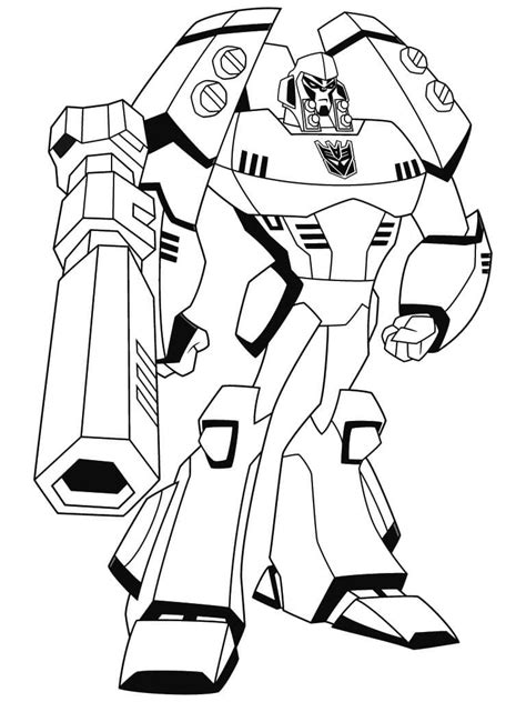 Animated Megatron Coloring Page Free Printable Coloring Pages For Kids