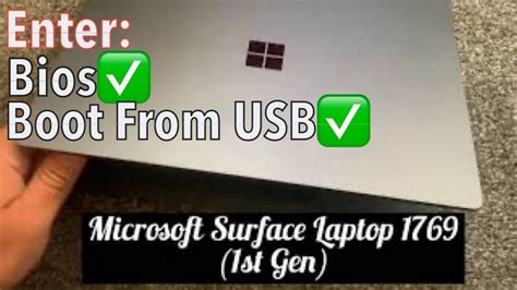 Microsoft Surface Laptop 1769 1st Gen How To Enter Bios Settings