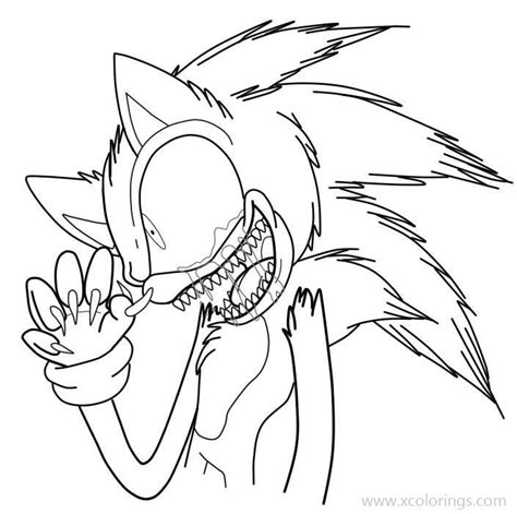 Sonic Exe Tails Coloring Pages Xcolorings Free Coloring Pictures