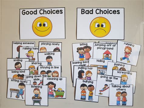 Goodbad Behaviour Sorting Cards Babies And Kids Toys And Walkers On