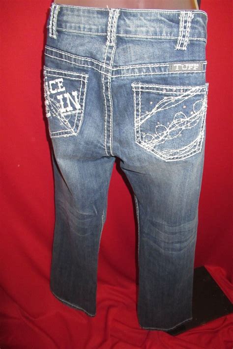 ~~tuff Cowgirl Co Dont Fence Me In Embroidered Rhinestone Jeans 31 X 33~~ Ebay