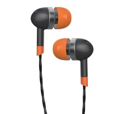 Mobile Black And Orange Ubon Music Wired Earphones Model Namenumber