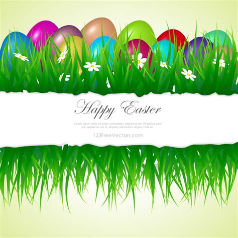 Easter Eggs In Grass Clipart By 123freevectors On Deviantart