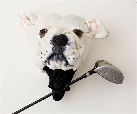 Custom Golf Headcovers And Puppets Bulldog Golf Club Headcover