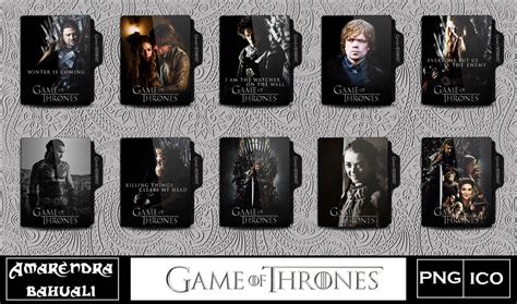 Game Of Thrones Season 1 Folder Icon By G0d 0f Thund3r On Deviantart