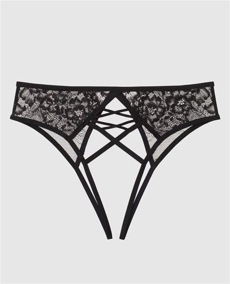 bumless crotchless panty la senza