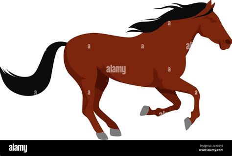 Horse Running Illustration Vector On White Background Stock Vector