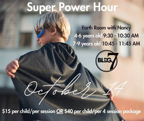 Super Power Hour 4 6 Years Old Bldg 7 Yoga Mohnton October 14 2023