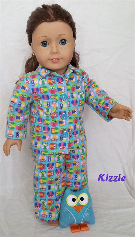 Handmade Doll Couture Pajamas For 18 Inch Dolls By Kizzie Etsy In